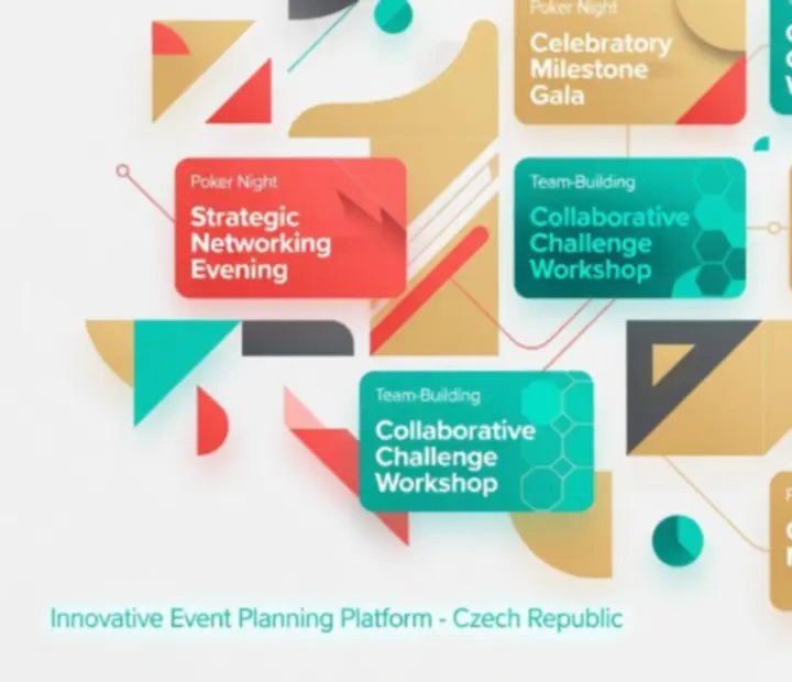 Barevný přehled event dashboardu Chytralis s kartami typů akcí a časovým harmonogramem